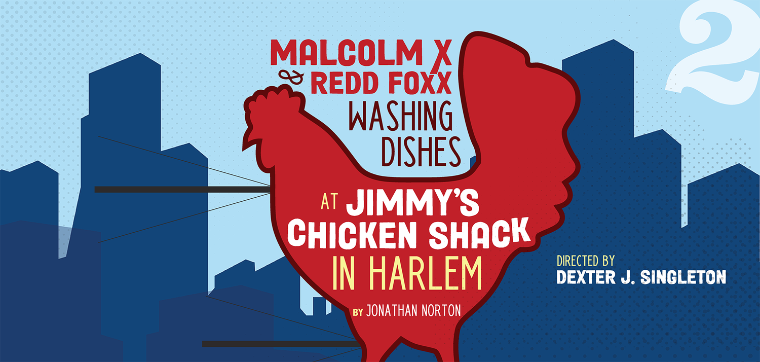 MALCOLM X AND REDD FOXX WASHING DISHES AT JIMMY'S CHICKEN SHACK IN